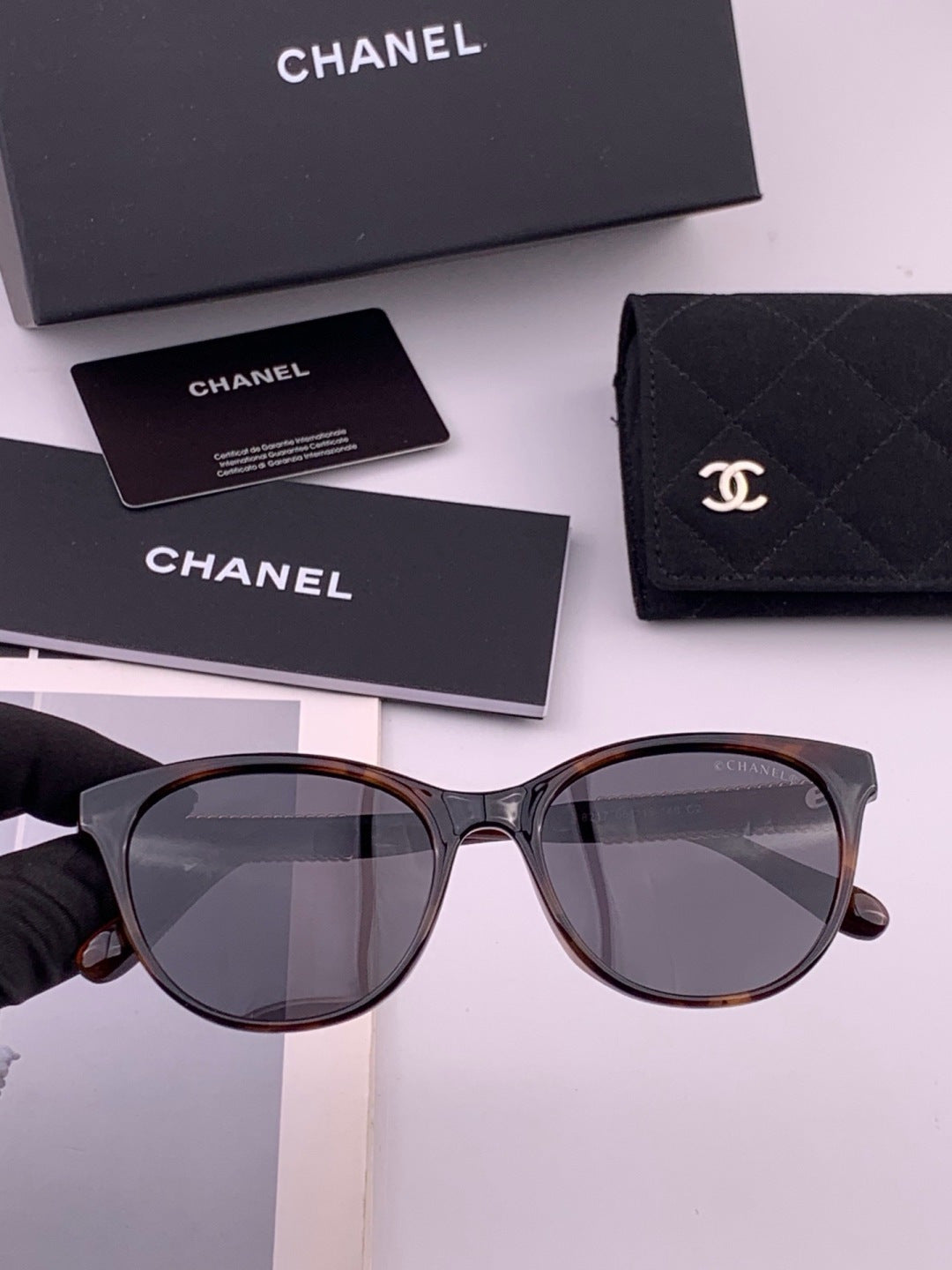 Chanel CH7821 Polarized Round Brown Lens Sunglasses for Men & Women - 382310