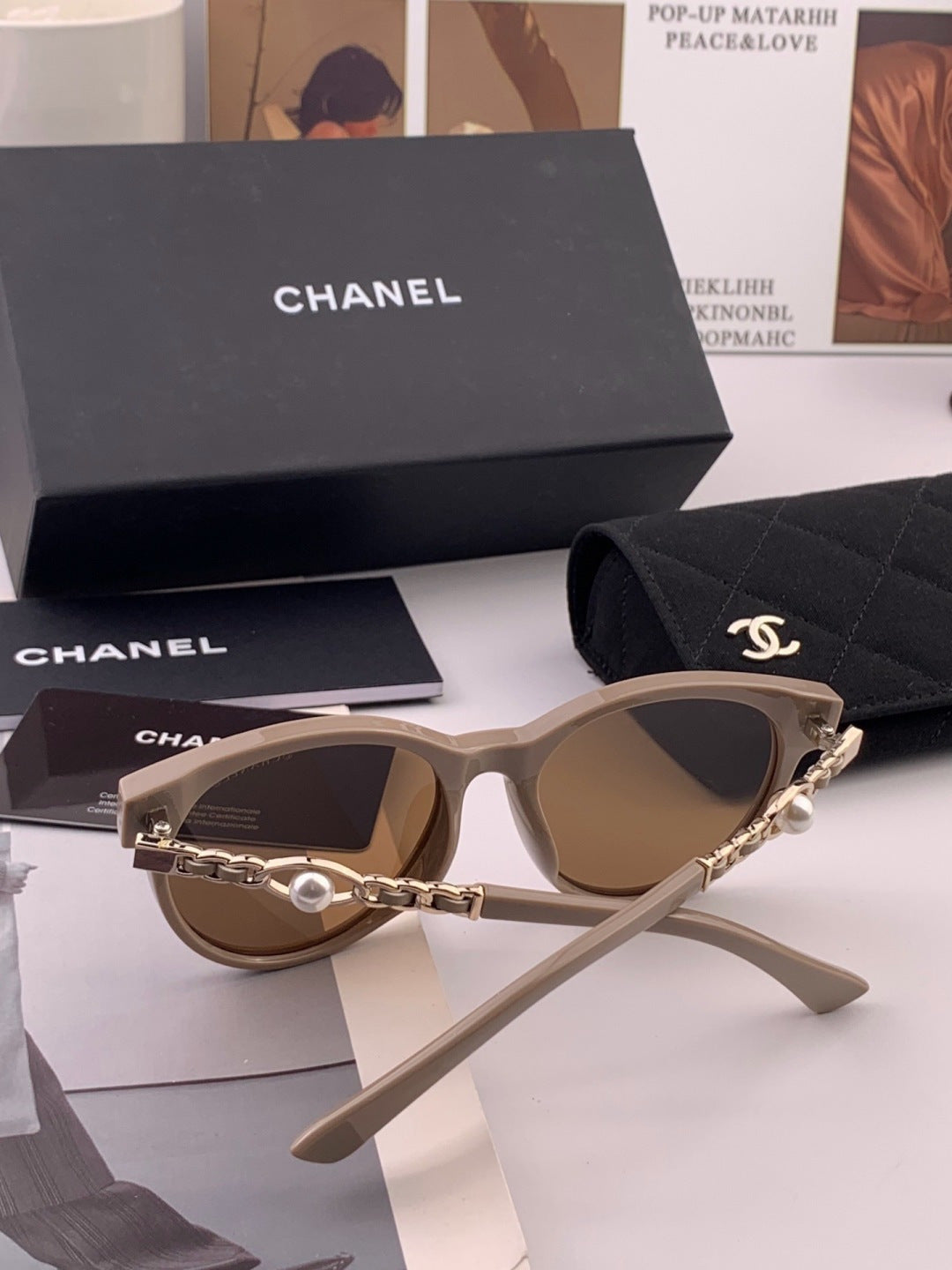 Chanel CH9787 Polarized Oversized Gray Lens Sunglasses for Men & Wome - 382312 - detail image 5
