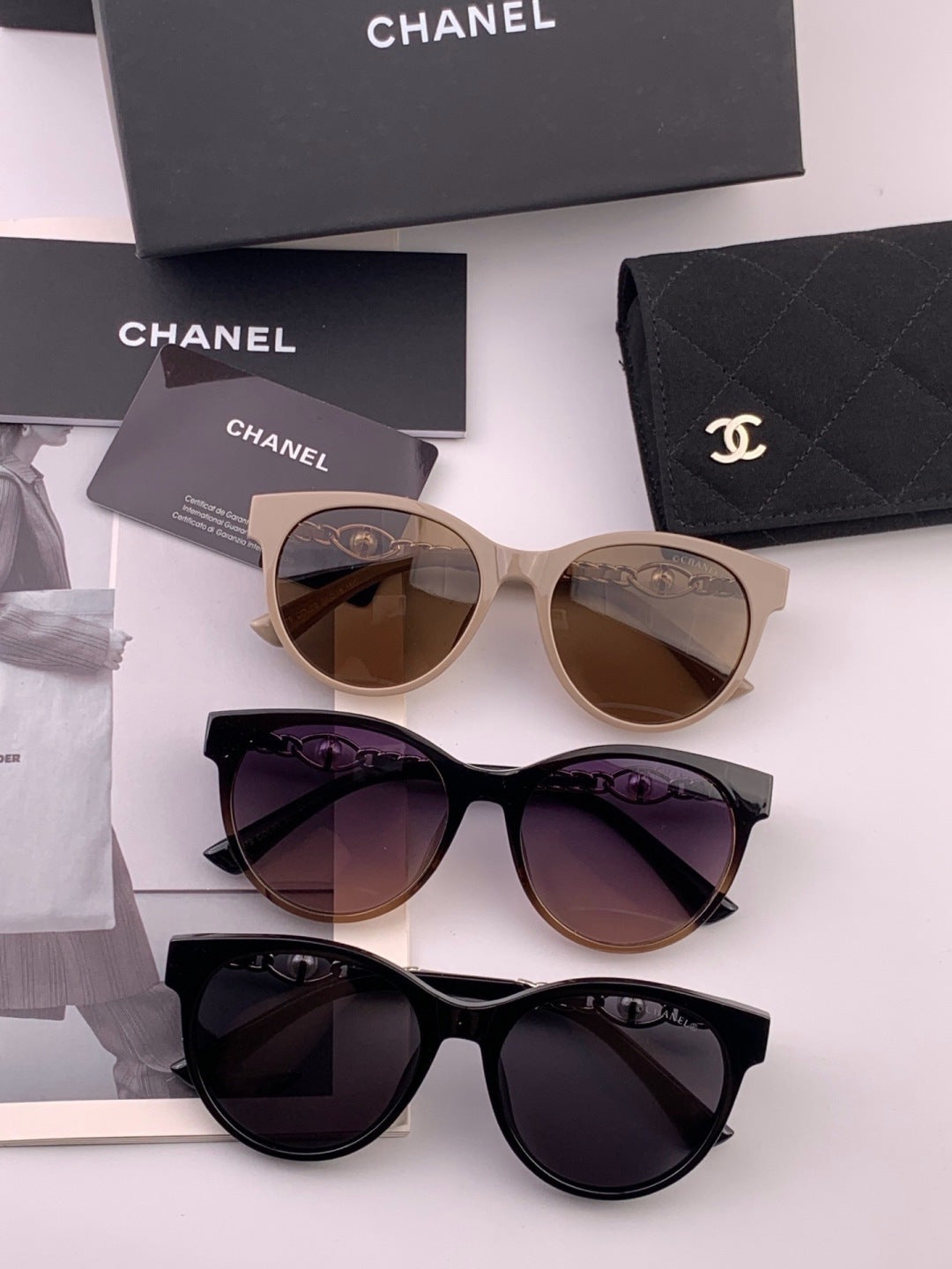 Chanel CH9787 Polarized Oversized Gray Lens Sunglasses for Men & Wome - 382312 - detail image 6
