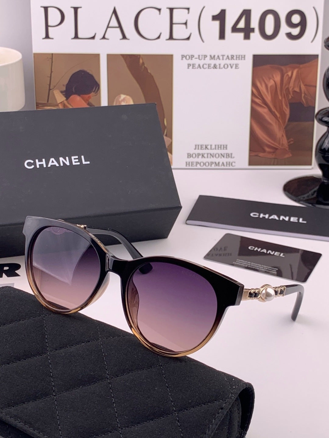 Chanel CH9787 Polarized Oversized Gray Lens Sunglasses for Men & Wome - 382312 - detail image 2
