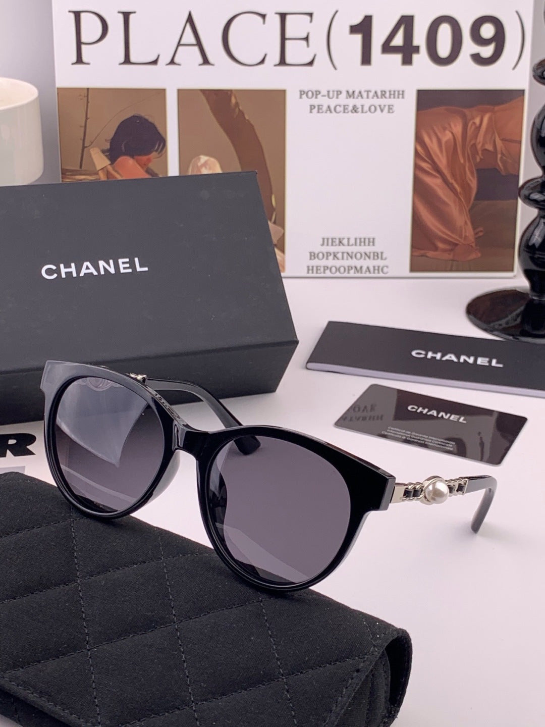 Chanel CH9787 Polarized Oversized Gray Lens Sunglasses for Men & Wome - 382312 - detail image 4