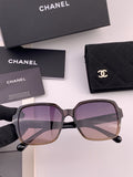 Chanel CH2787 Polarized Square Gold Lens Sunglasses for Women - 382287