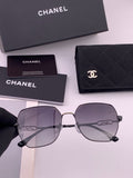 Chanel CH7238 Polarized Rimless Gold Lens Sunglasses for Men & Women - 382289