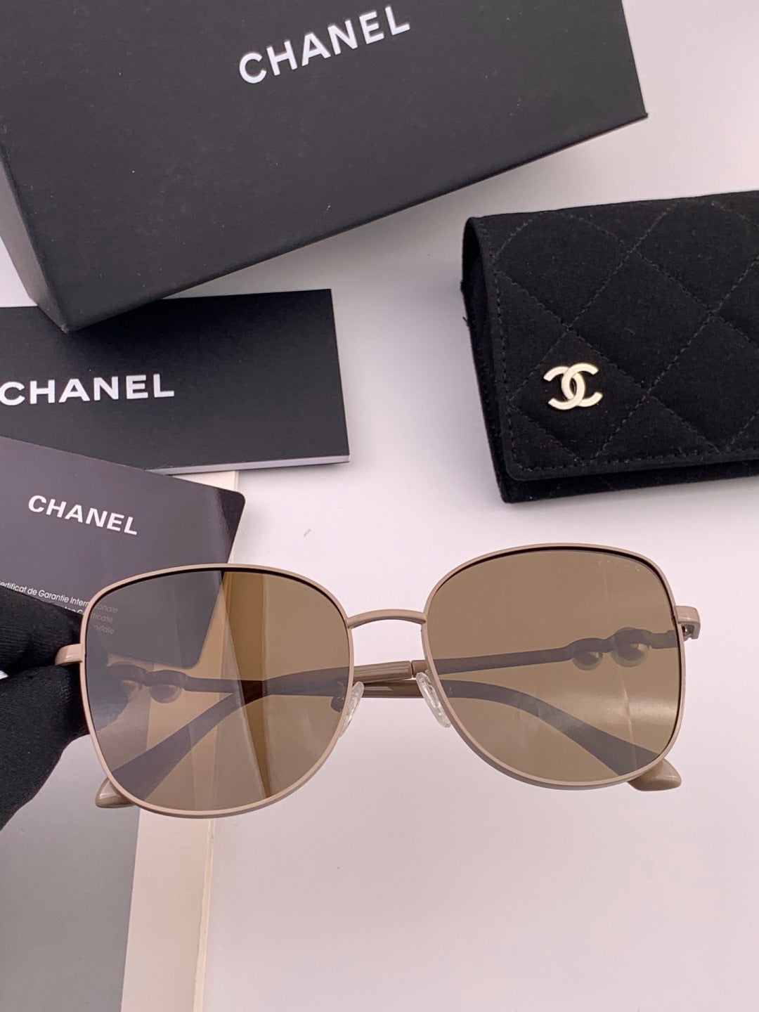 Chanel CH5759 Polarized Oversized Black Lens Sunglasses for Men & Wom - 382293 - detail image 3