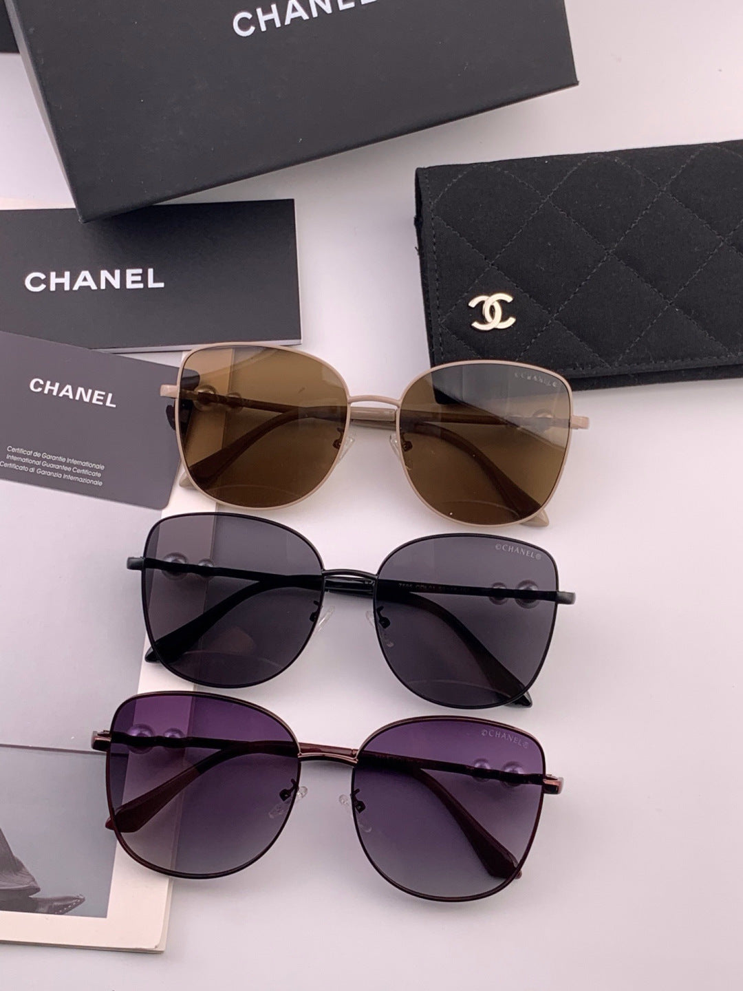 Chanel CH5759 Polarized Oversized Black Lens Sunglasses for Men & Wom - 382293 - detail image 7