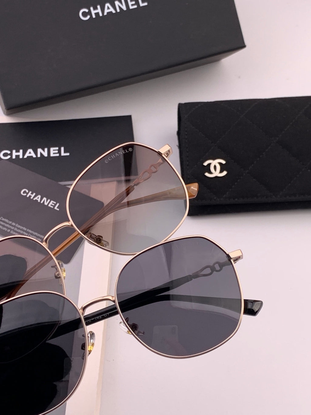 Chanel CH1193 Fashion Gold Lens Sunglasses for Men & Women - 382286 - detail image 5