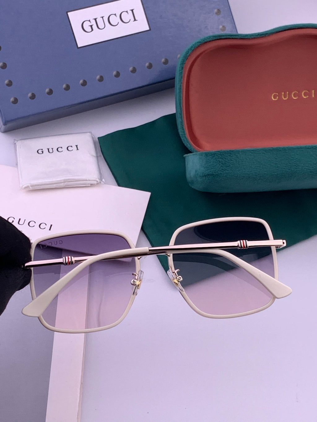 Gucci G1640 Polarized Round Brown Lens Sunglasses for Women - 382112 - detail image 6