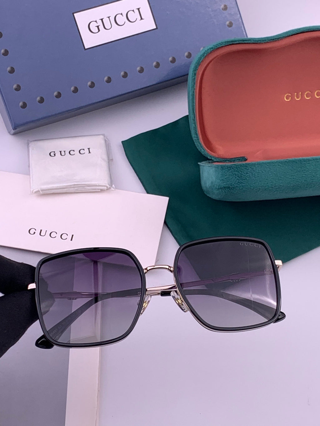 Gucci G1640 Polarized Round Brown Lens Sunglasses for Women - 382113