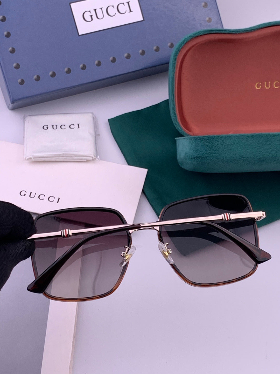 Gucci G1640 Polarized Round Brown Lens Sunglasses for Women - 382114 - detail image 6
