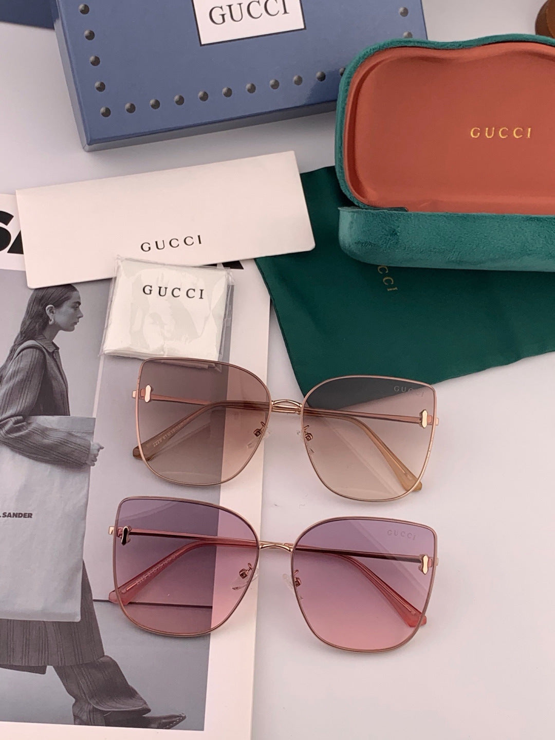 Gucci G1506 Polarized Fashion Red Lens Sunglasses for Men & Women - 382126 - detail image 7