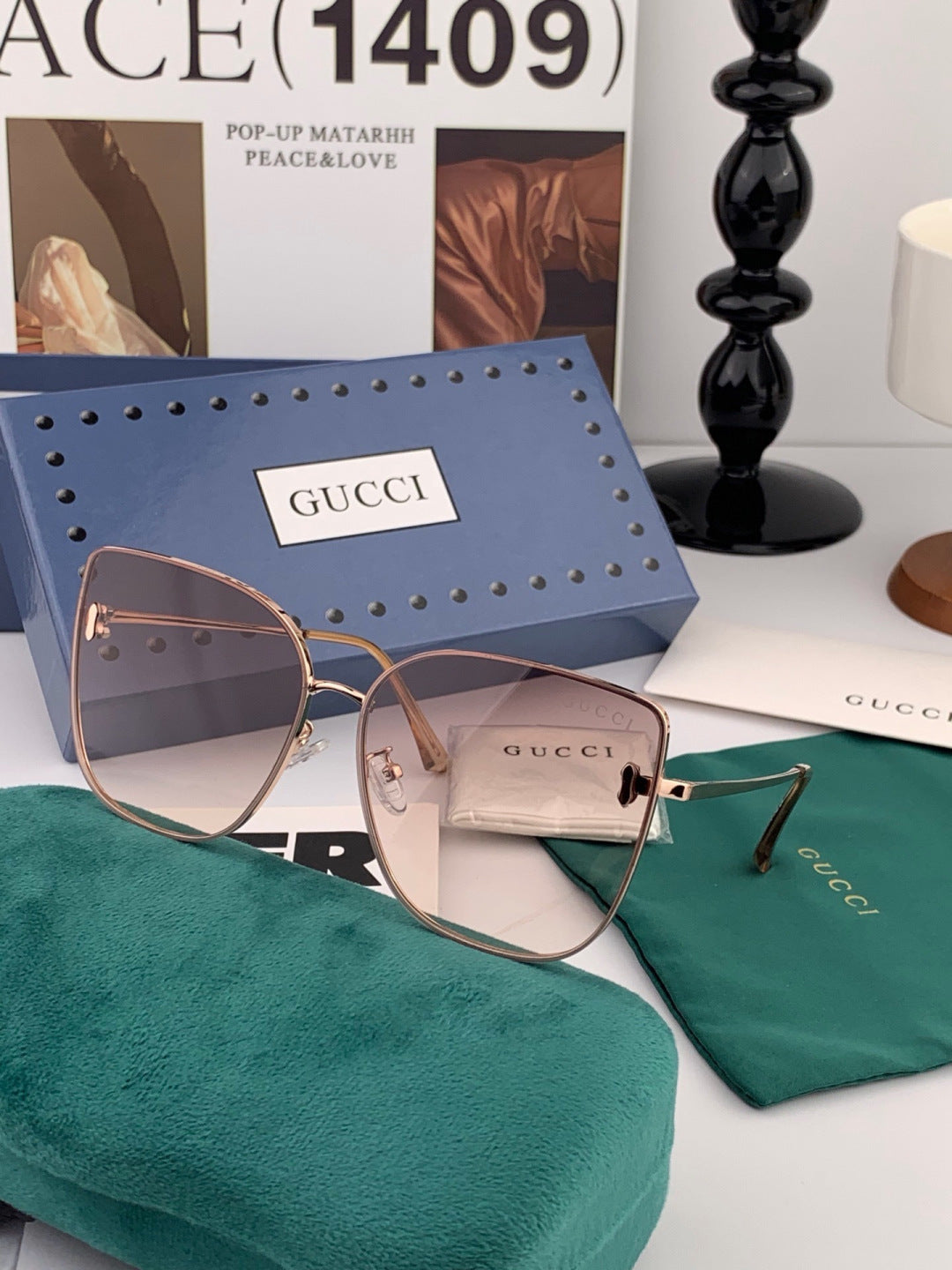 Gucci G1506 Polarized Fashion Red Lens Sunglasses for Men & Women - 382126 - detail image 4