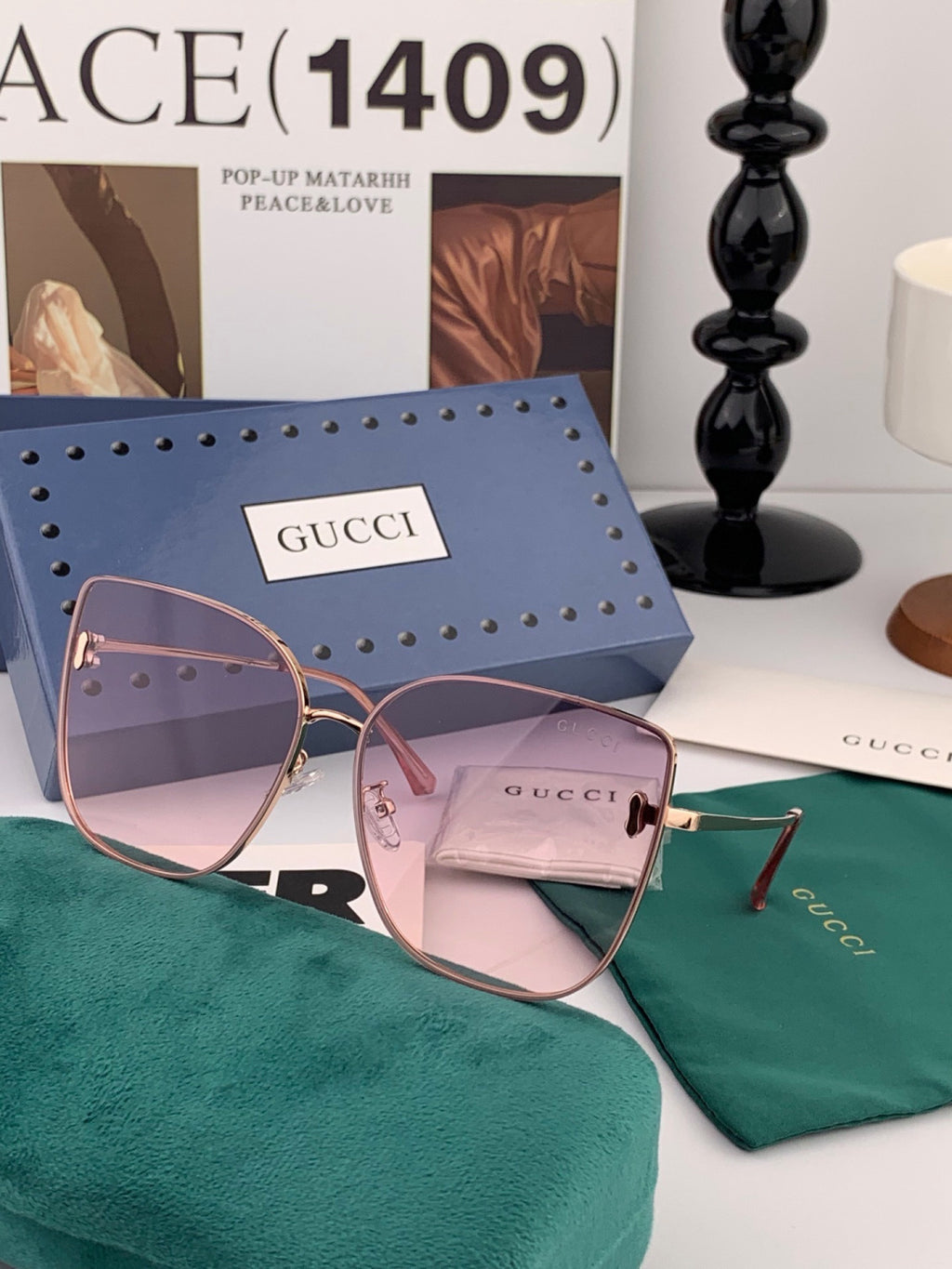 Gucci G1506 Polarized Fashion Red Lens Sunglasses for Men & Women - 382126 - detail image 3