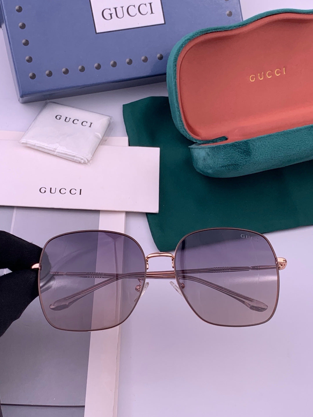 Gucci G0353 Round Brown Lens Sunglasses for Men & Women - 382128
