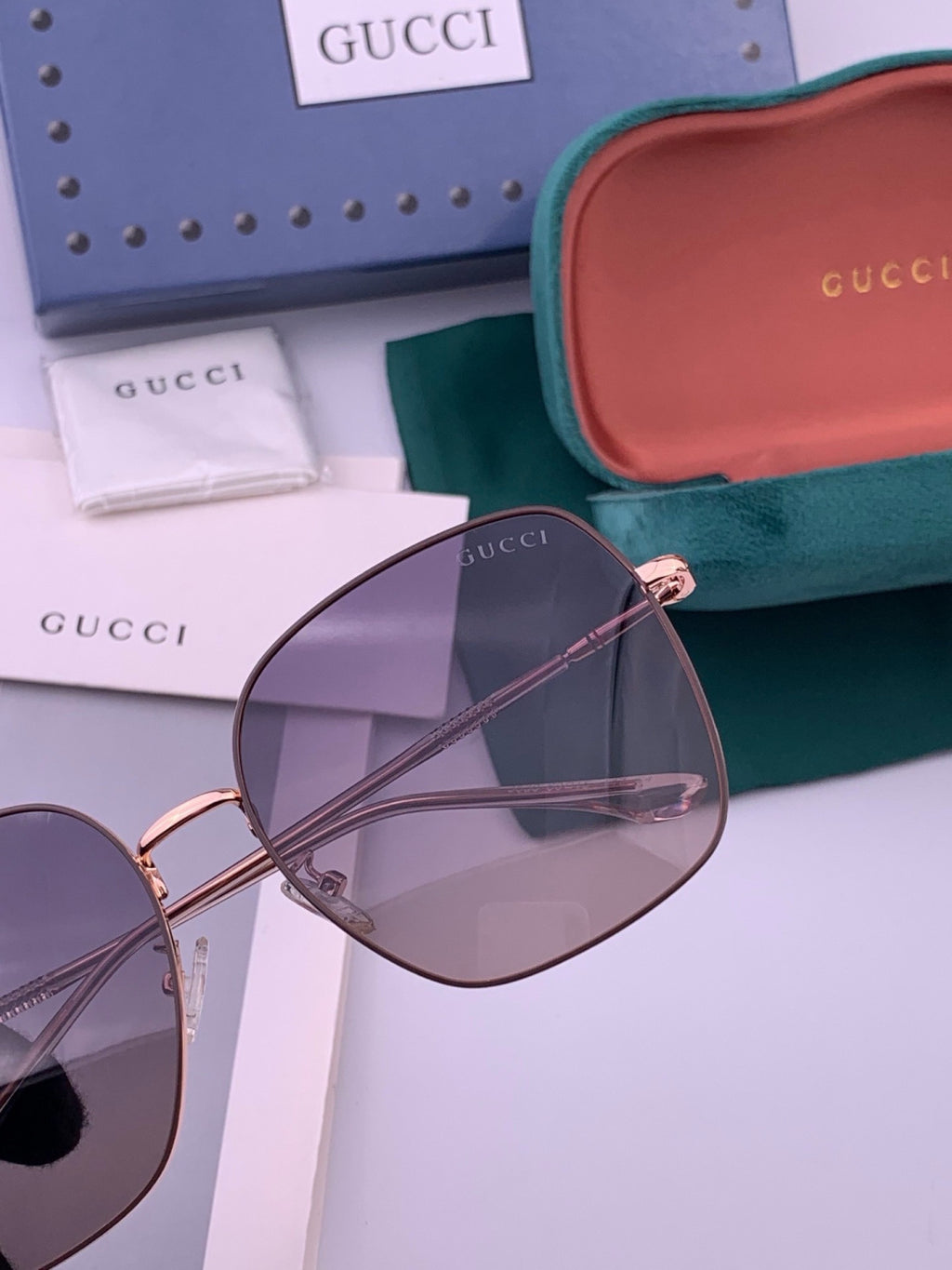 Gucci G0353 Round Brown Lens Sunglasses for Men & Women - 382128 - detail image 4