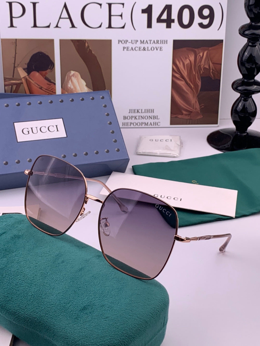 Gucci G0353 Round Brown Lens Sunglasses for Men & Women - 382128 - detail image 2