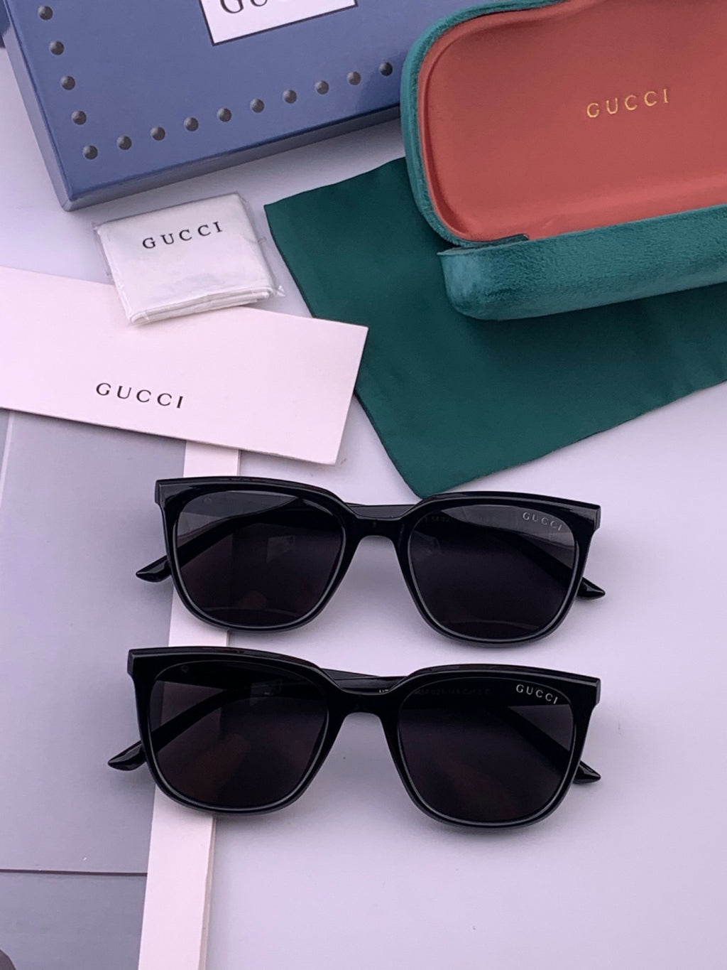 Gucci G57712 Polarized Square Gold Lens Sunglasses for Women - 382093 - detail image 7