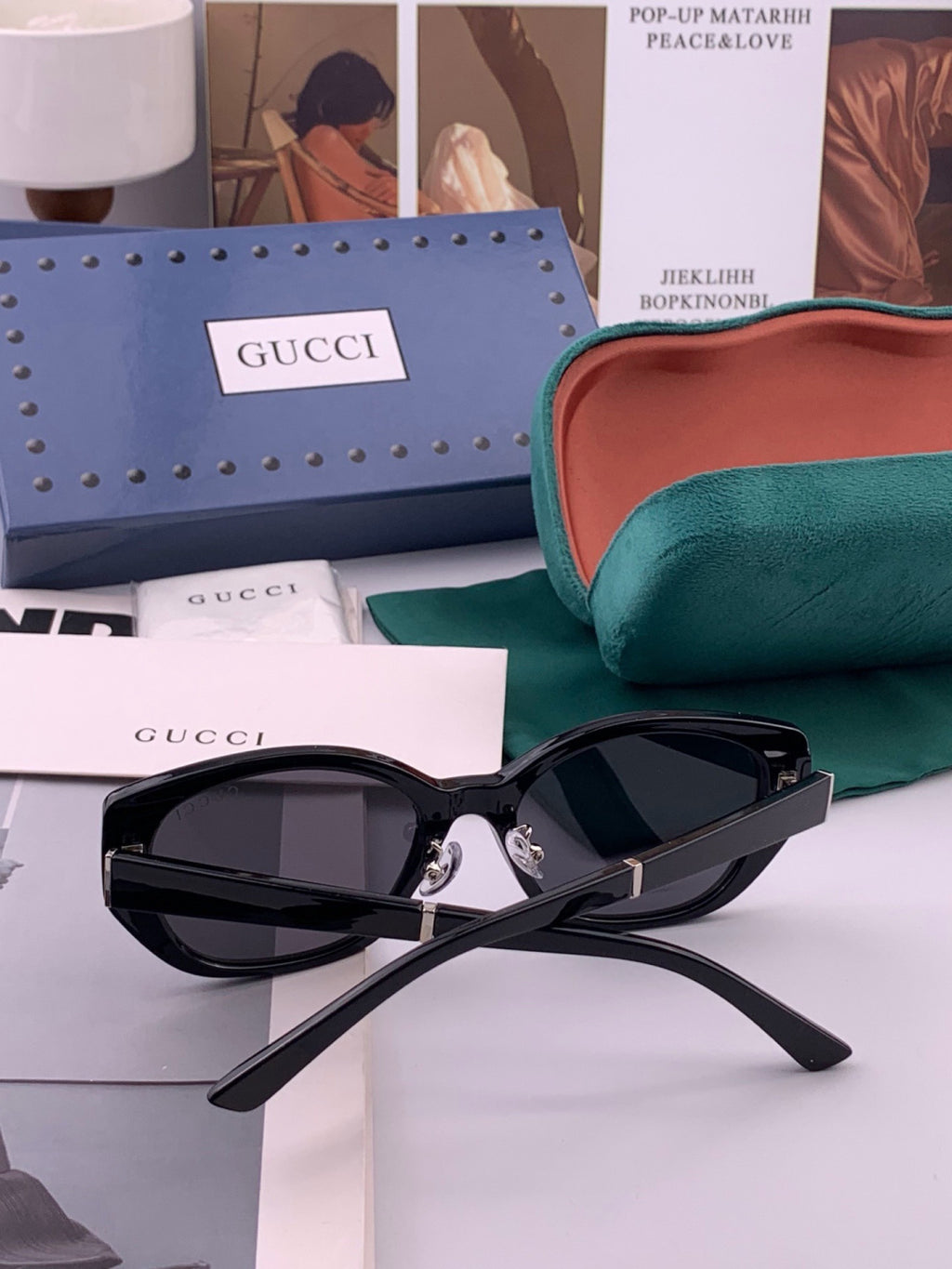 Gucci G7990 Polarized Square Brown Lens Sunglasses for Men & Women - 382096 - detail image 4