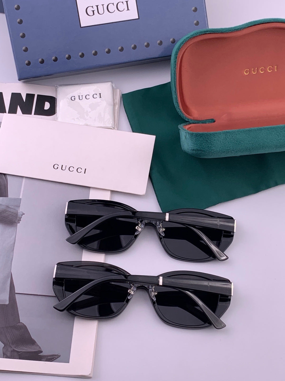 Gucci G7990 Polarized Square Brown Lens Sunglasses for Men & Women - 382096 - detail image 6