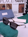 Gucci G0112 Polarized Square Black Lens Sunglasses for Women - 382100