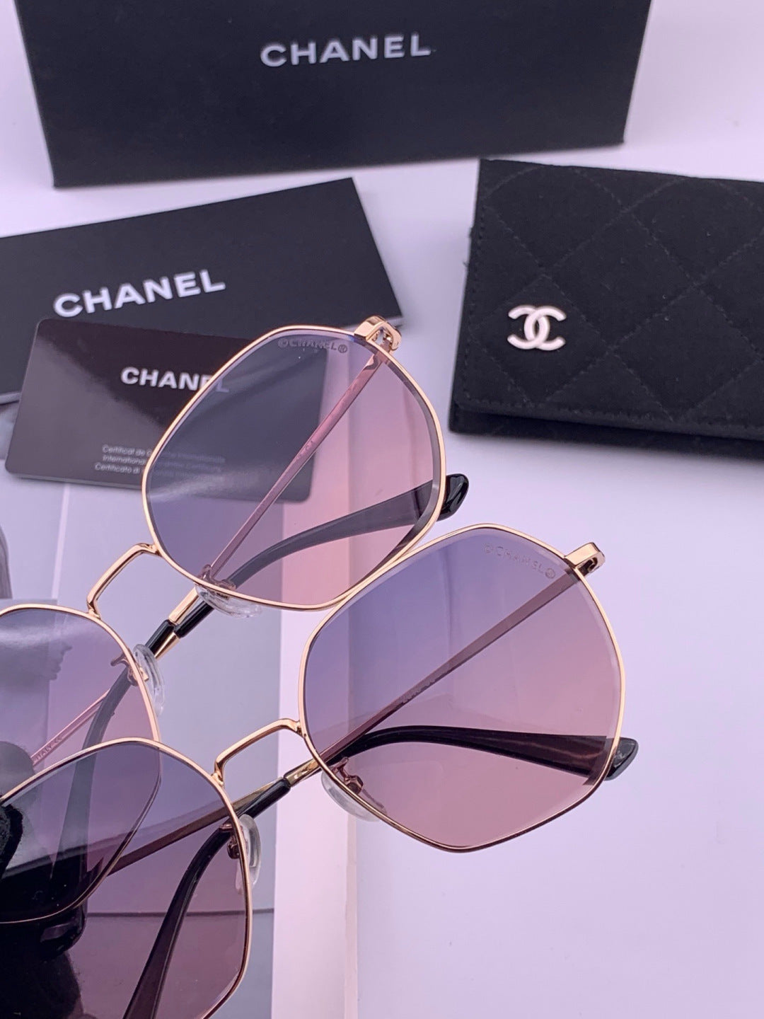 Chanel CH8201 Polarized Rimless Brown Lens Sunglasses for Men & Women - 382202 - detail image 3