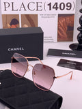 Chanel CH2029 Polarized Rimless Brown Lens Sunglasses for Men & Women - 382203