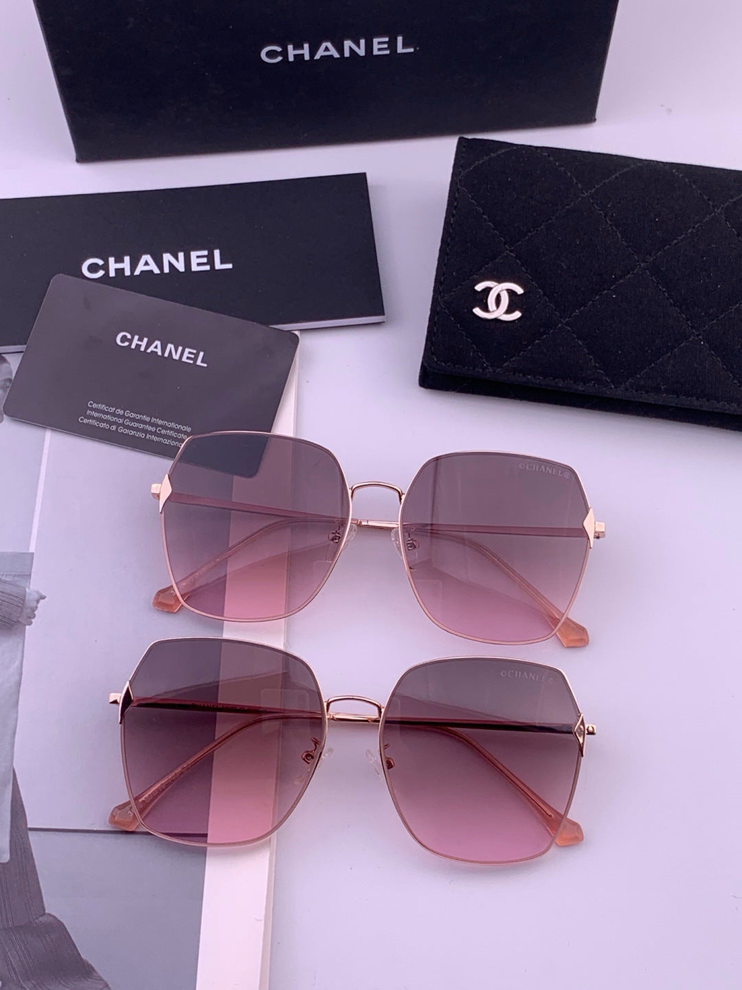 Chanel CH2029 Polarized Rimless Brown Lens Sunglasses for Men & Women - 382203 - detail image 6