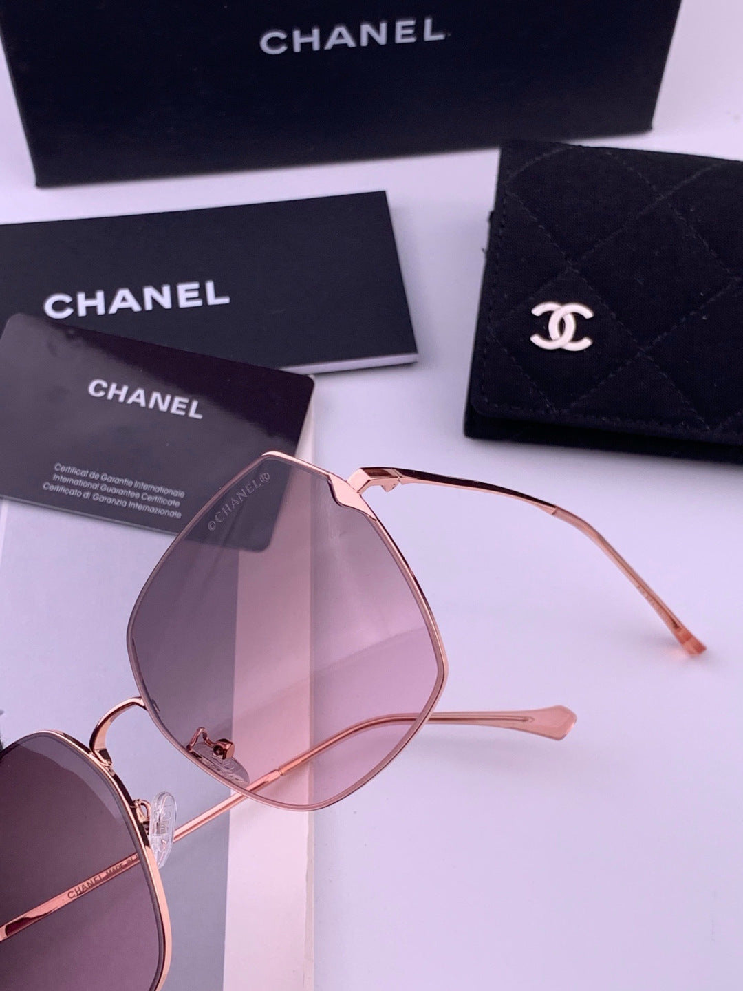 Chanel CH2029 Polarized Rimless Brown Lens Sunglasses for Men & Women - 382203 - detail image 2