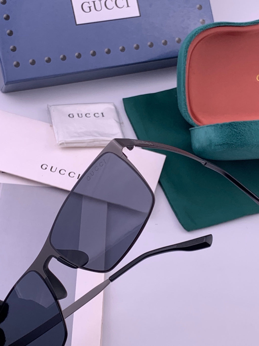 Gucci G6225 Polarized Aviator Gold Lens Sunglasses for Men - 382076 - detail image 3