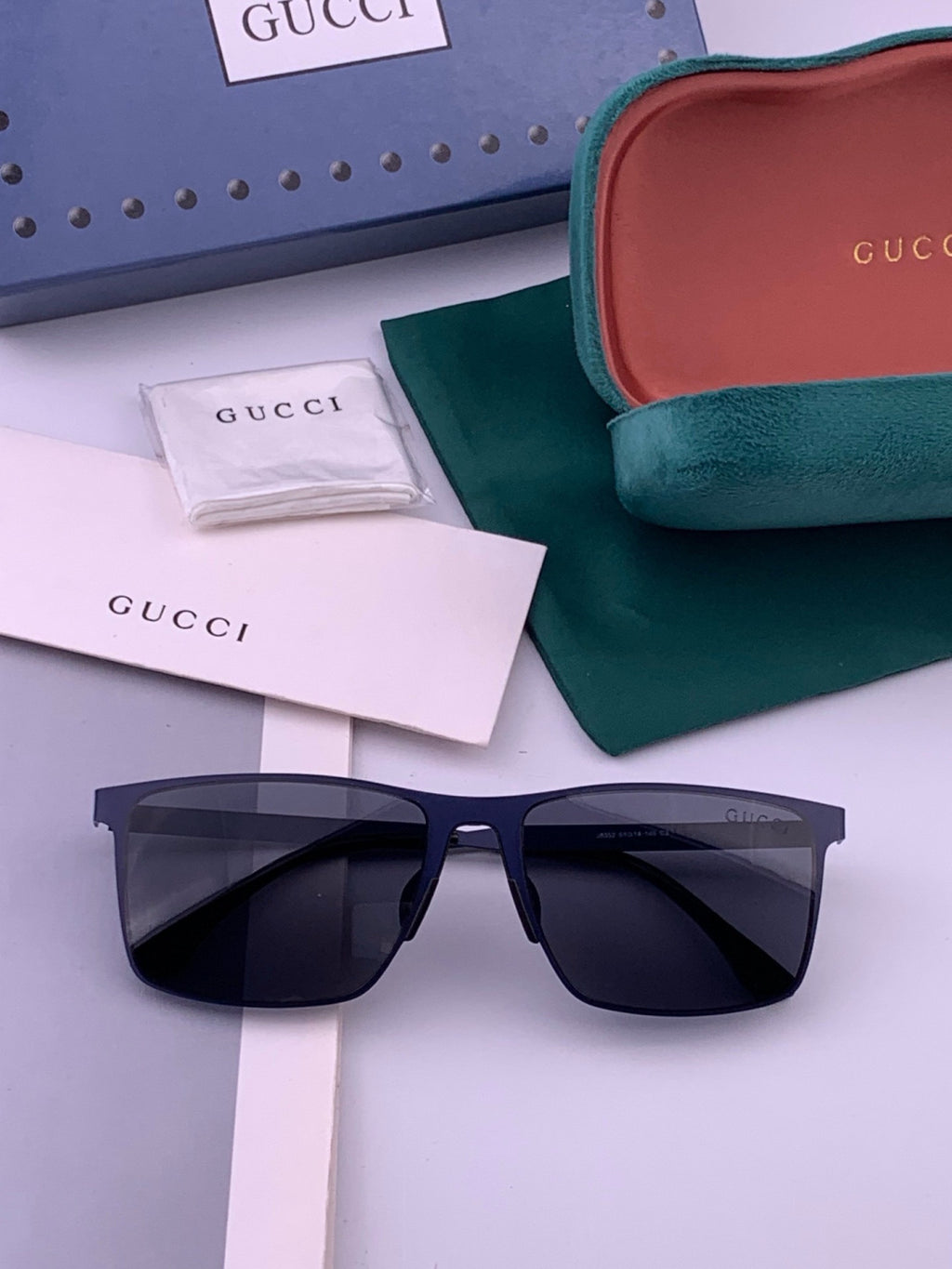 Gucci G6225 Polarized Aviator Gold Lens Sunglasses for Men - 382077 - detail image 7