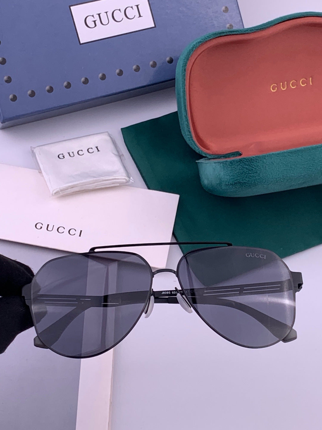 Gucci G5809 Polarized Fashion Gold Lens Sunglasses for Men & Women - 382082
