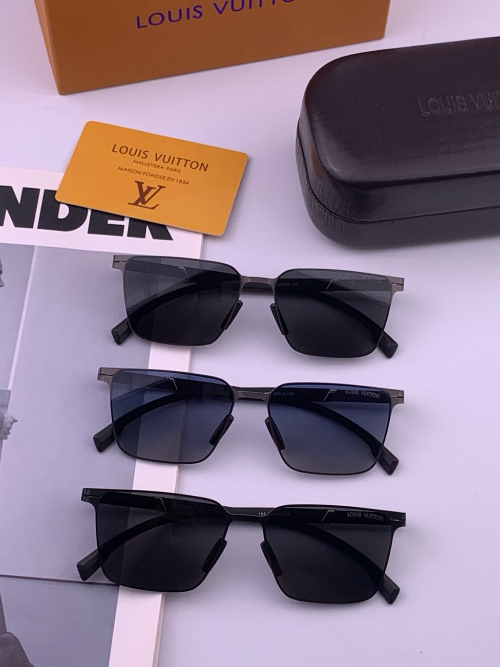 Louis Vuitton L516 Fashion Gold Lens Sunglasses for Men & Women - 381937 - detail image 7