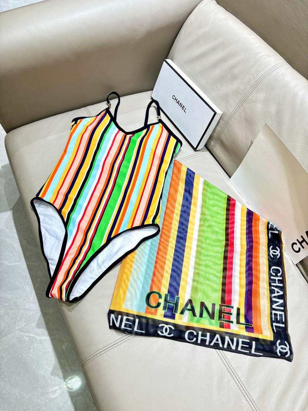 Chanel Fashion Orange Lens Sunglasses for Men & Women - 382352 - detail image 12