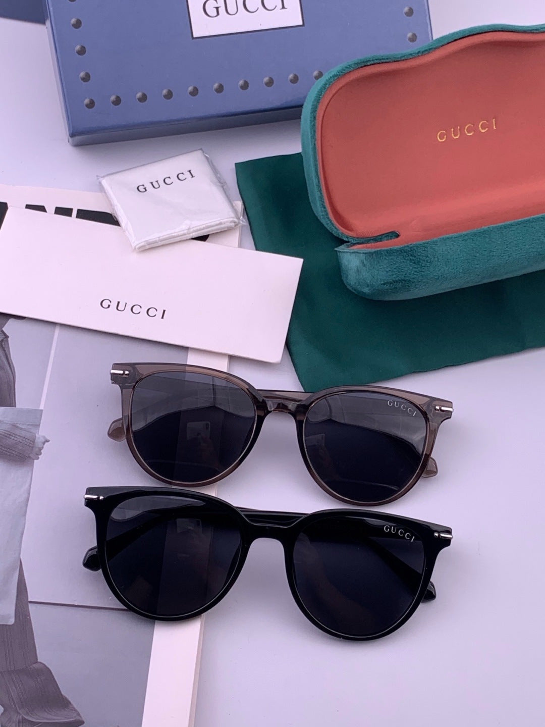 Gucci G12039 Polarized Fashion Gold Lens Sunglasses for Women - 382048 - detail image 5