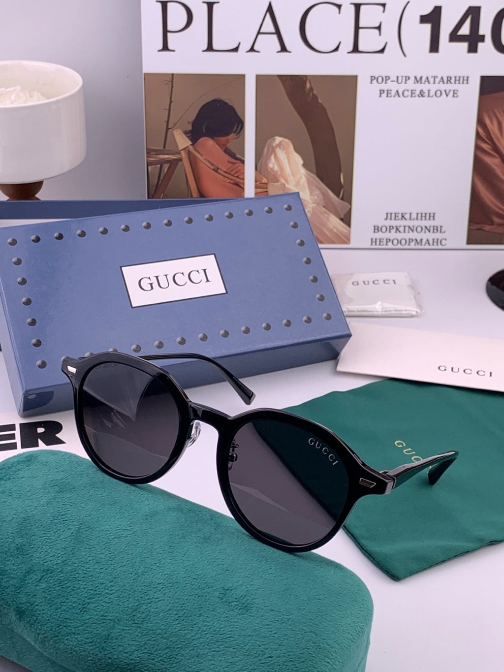 Gucci G7991 Polarized Fashion Gold Lens Sunglasses for Women - 382032 - detail image 6
