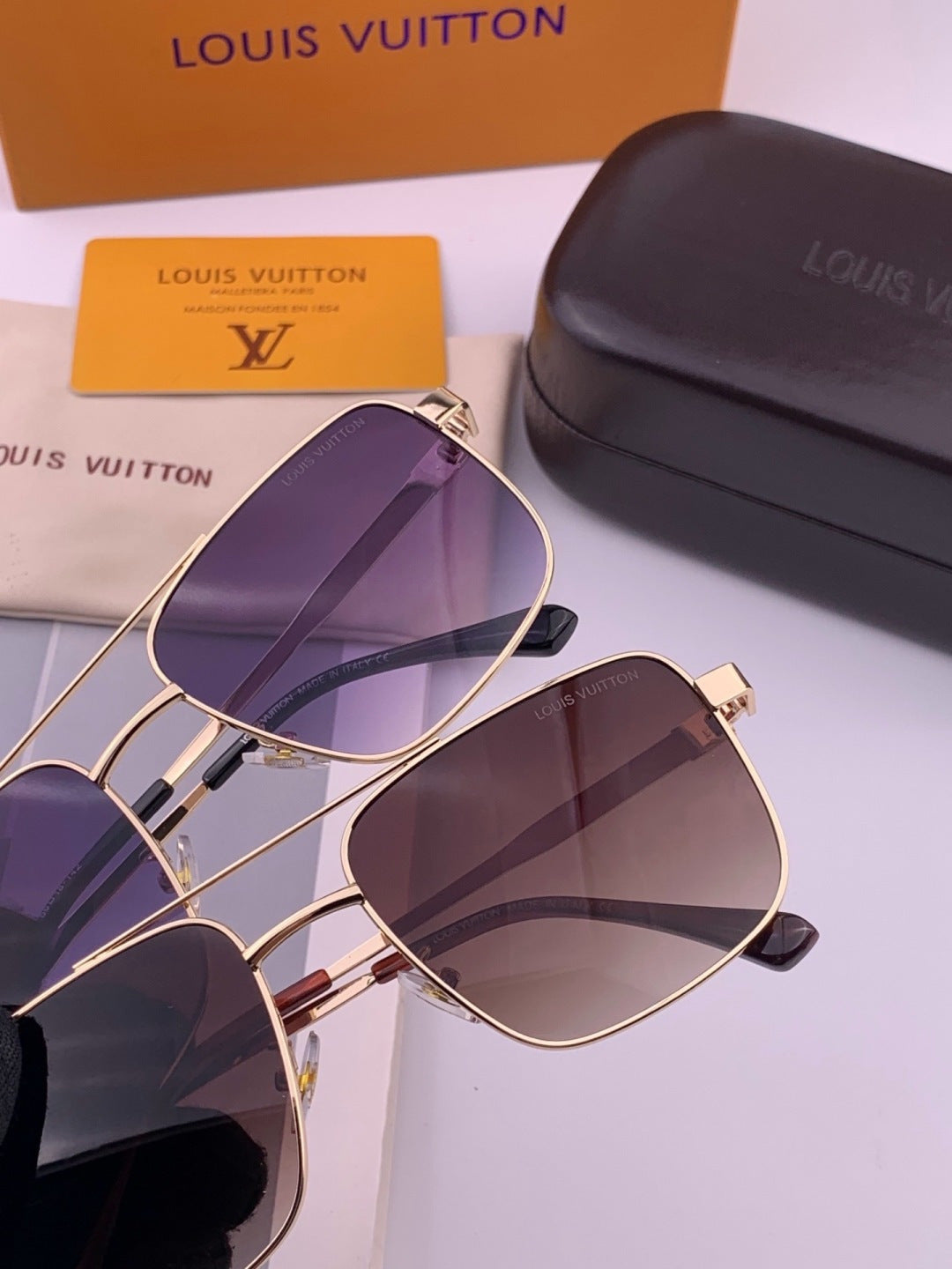 Louis Vuitton L3905 Aviator Gray Lens Sunglasses for Men & Women - 381839 - detail image 6