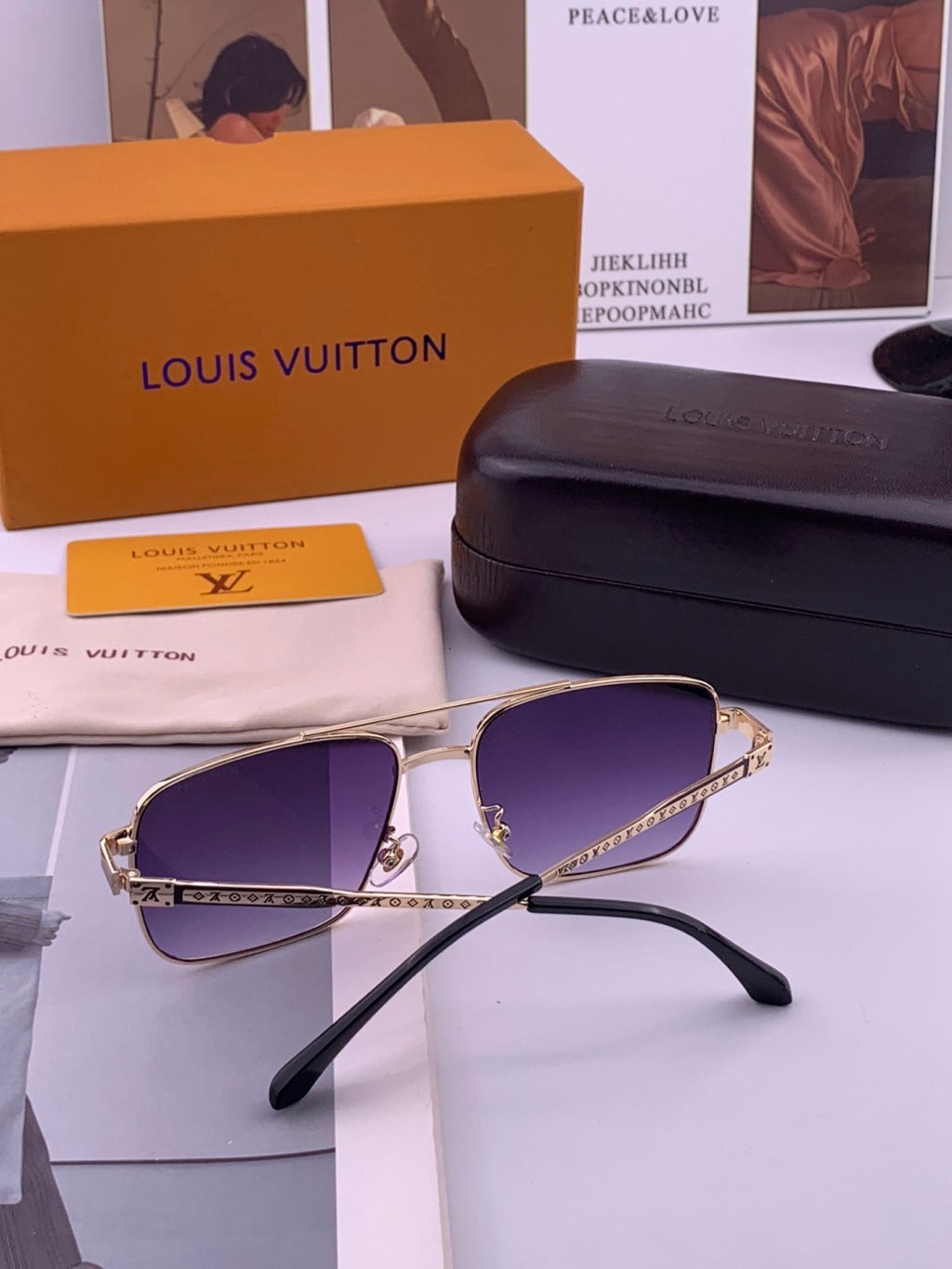 Louis Vuitton L3905 Aviator Gray Lens Sunglasses for Men & Women - 381840 - detail image 5