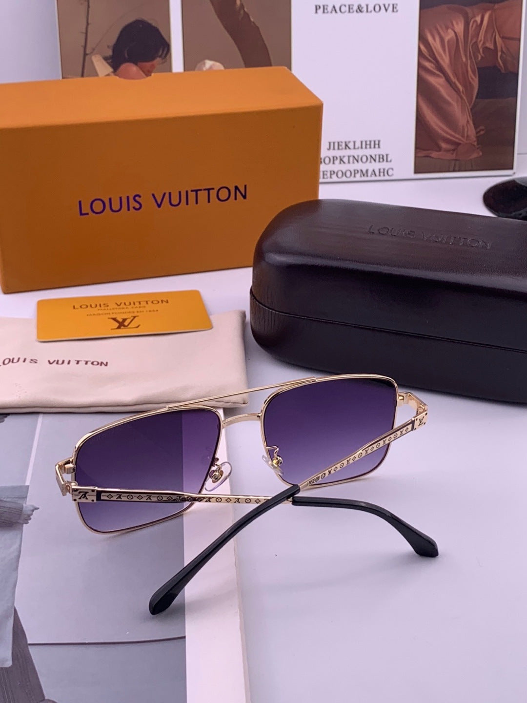 Louis Vuitton L3905 Aviator Gray Lens Sunglasses for Men & Women - 381840 - detail image 5