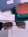 Gucci G1903 Aviator Black Lens Sunglasses for Men & Women - 382035