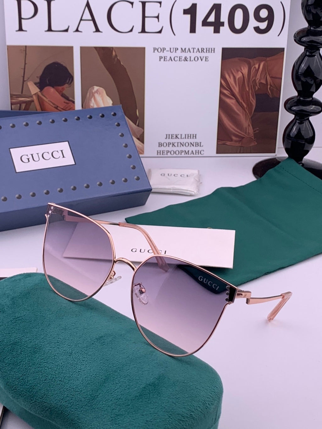 Gucci G3660 Fashion Red Lens Sunglasses for Men & Women - 382038 - detail image 2