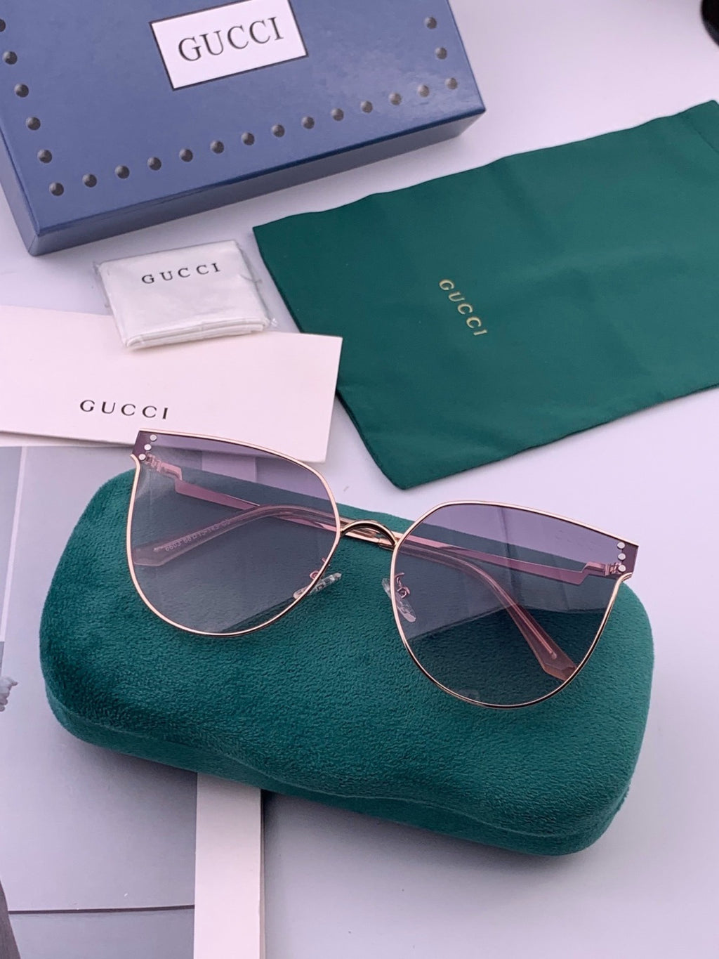Gucci G3660 Fashion Red Lens Sunglasses for Men & Women - 382038 - detail image 7