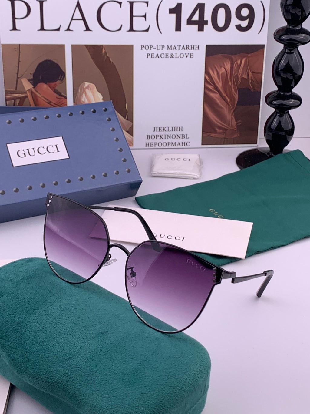 Gucci G3660 Fashion Red Lens Sunglasses for Men & Women - 382041 - detail image 2