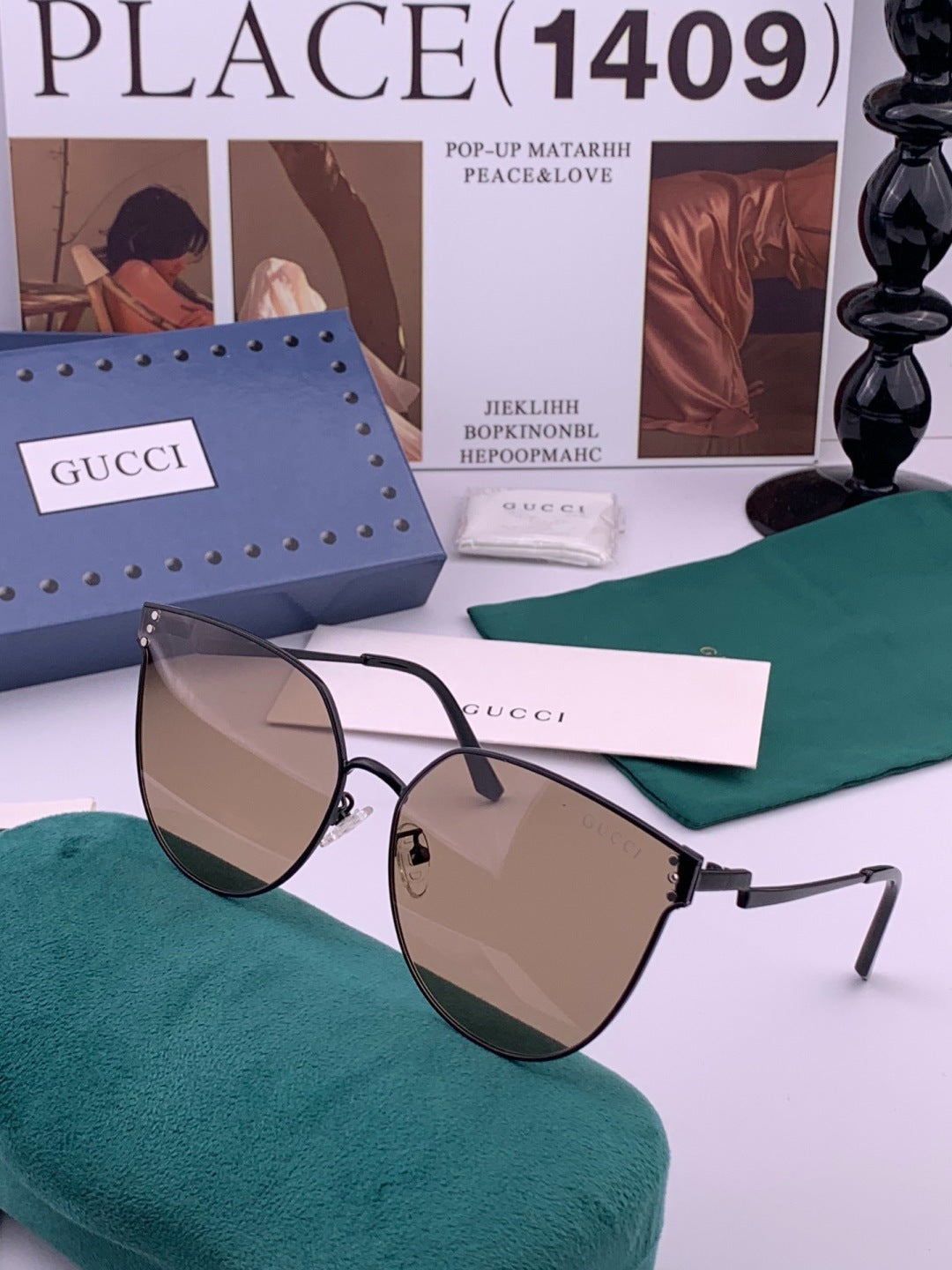 Gucci G3660 Fashion Gold Lens Sunglasses for Men & Women - 382042 - detail image 2