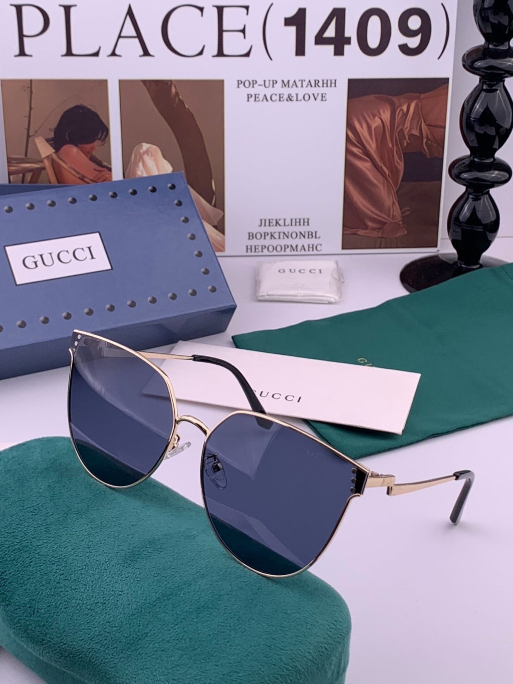Gucci G3660 Fashion Red Lens Sunglasses for Men & Women - 382043