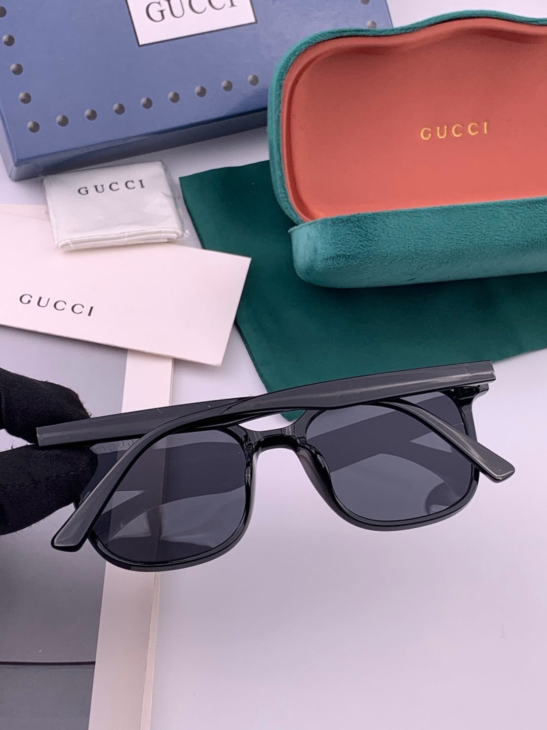 Gucci G62040 Polarized Square Black Lens Sunglasses for Men & Women - 382001 - detail image 7
