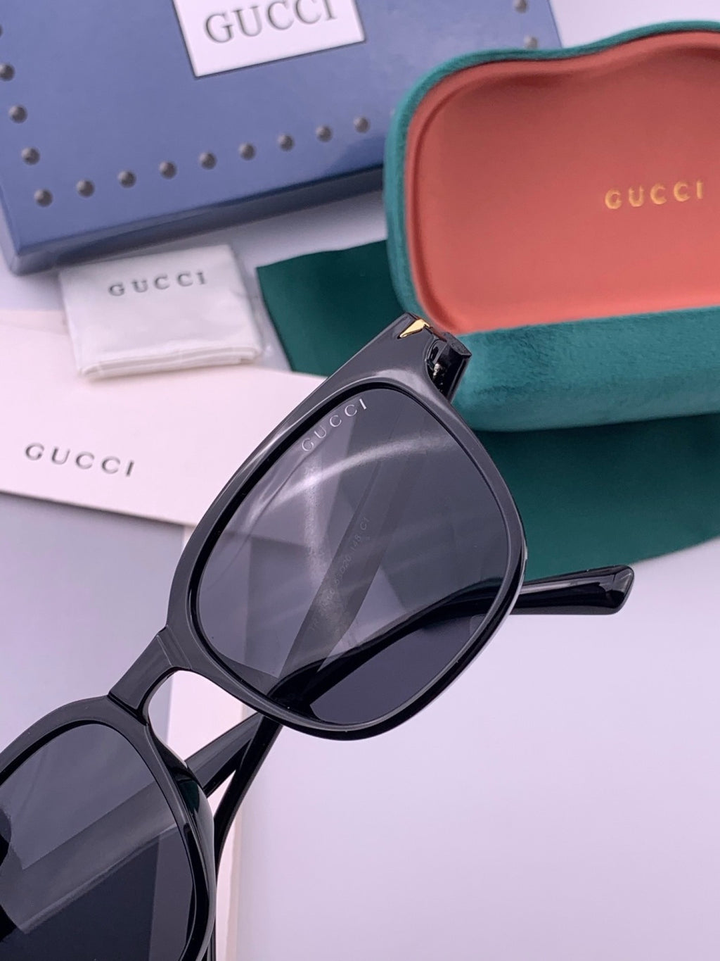 Gucci G62040 Polarized Square Black Lens Sunglasses for Men & Women - 382001 - detail image 3
