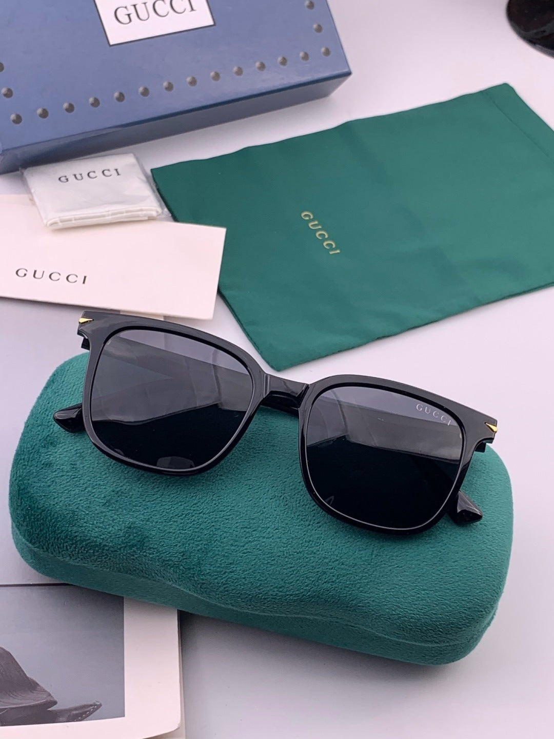 Gucci G62040 Polarized Square Black Lens Sunglasses for Men & Women - 382001 - detail image 5