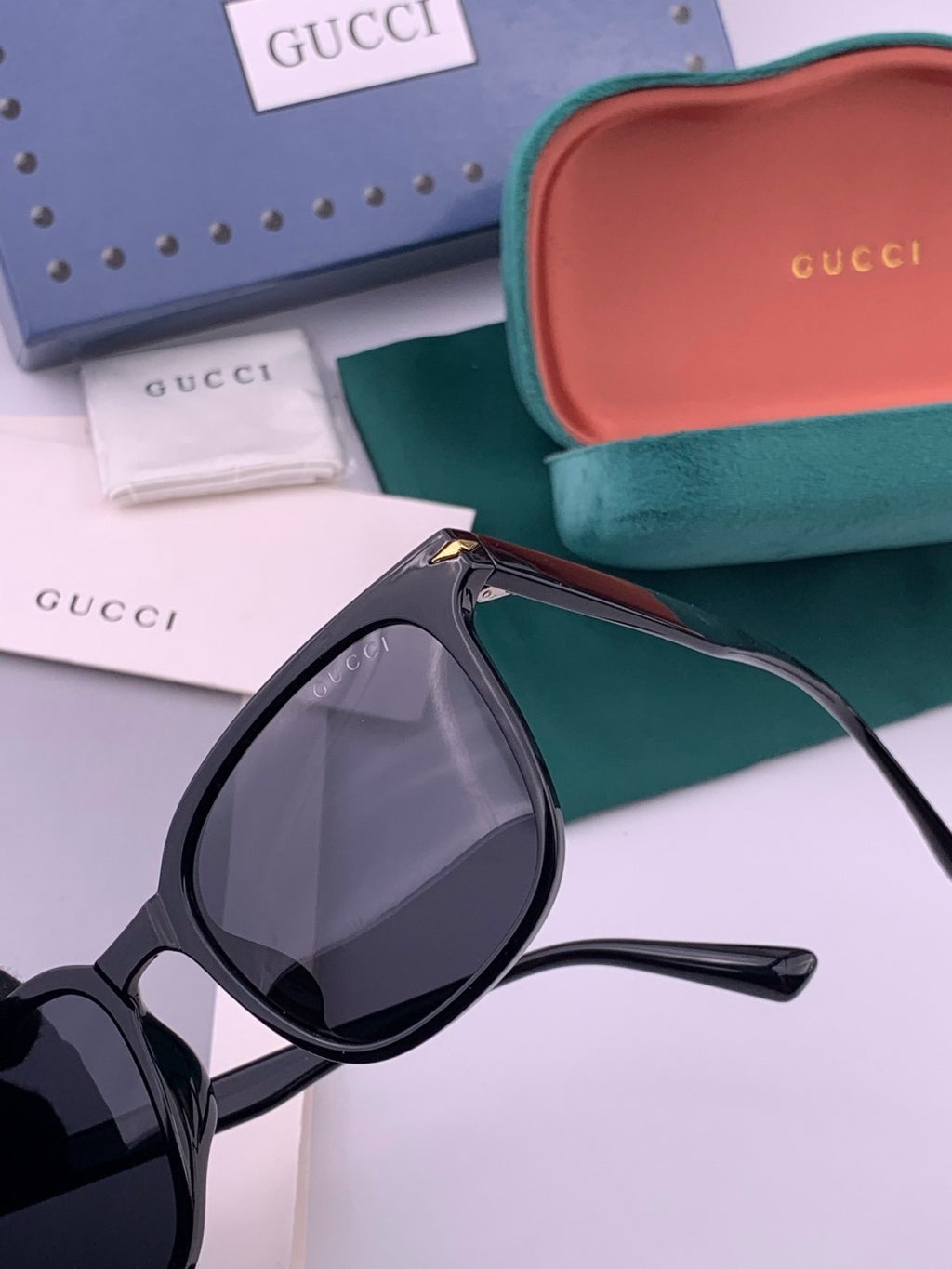 Gucci G62040 Polarized Square Black Lens Sunglasses for Men & Women - 382001 - detail image 6
