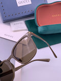 Gucci G62040 Polarized Square Black Lens Sunglasses for Men & Women - 382002