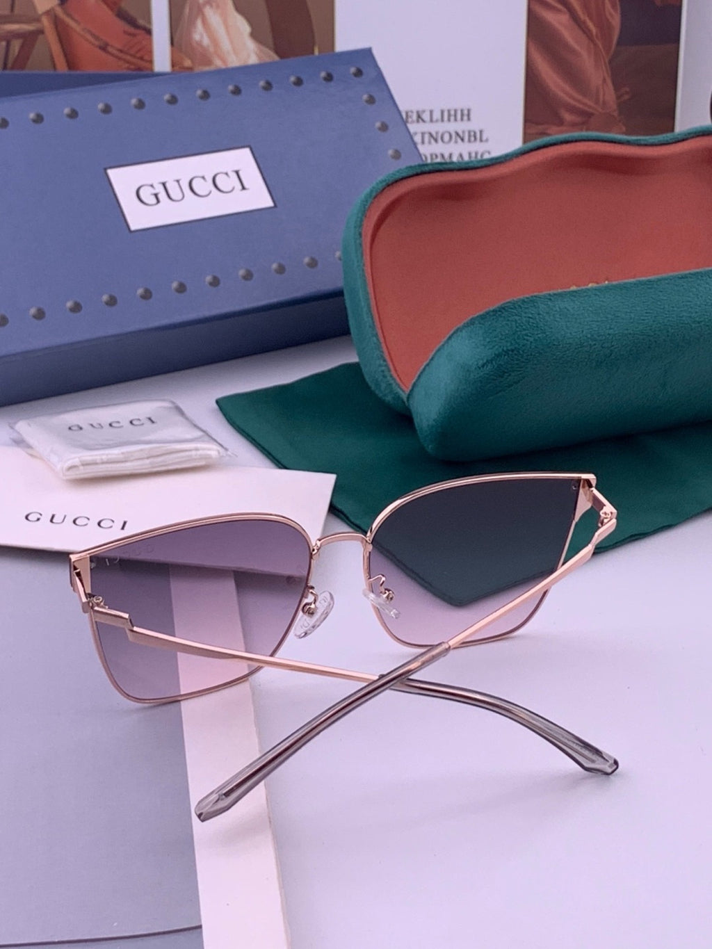 Gucci G2660 Fashion Gold Lens Sunglasses for Men & Women - 382012 - detail image 4