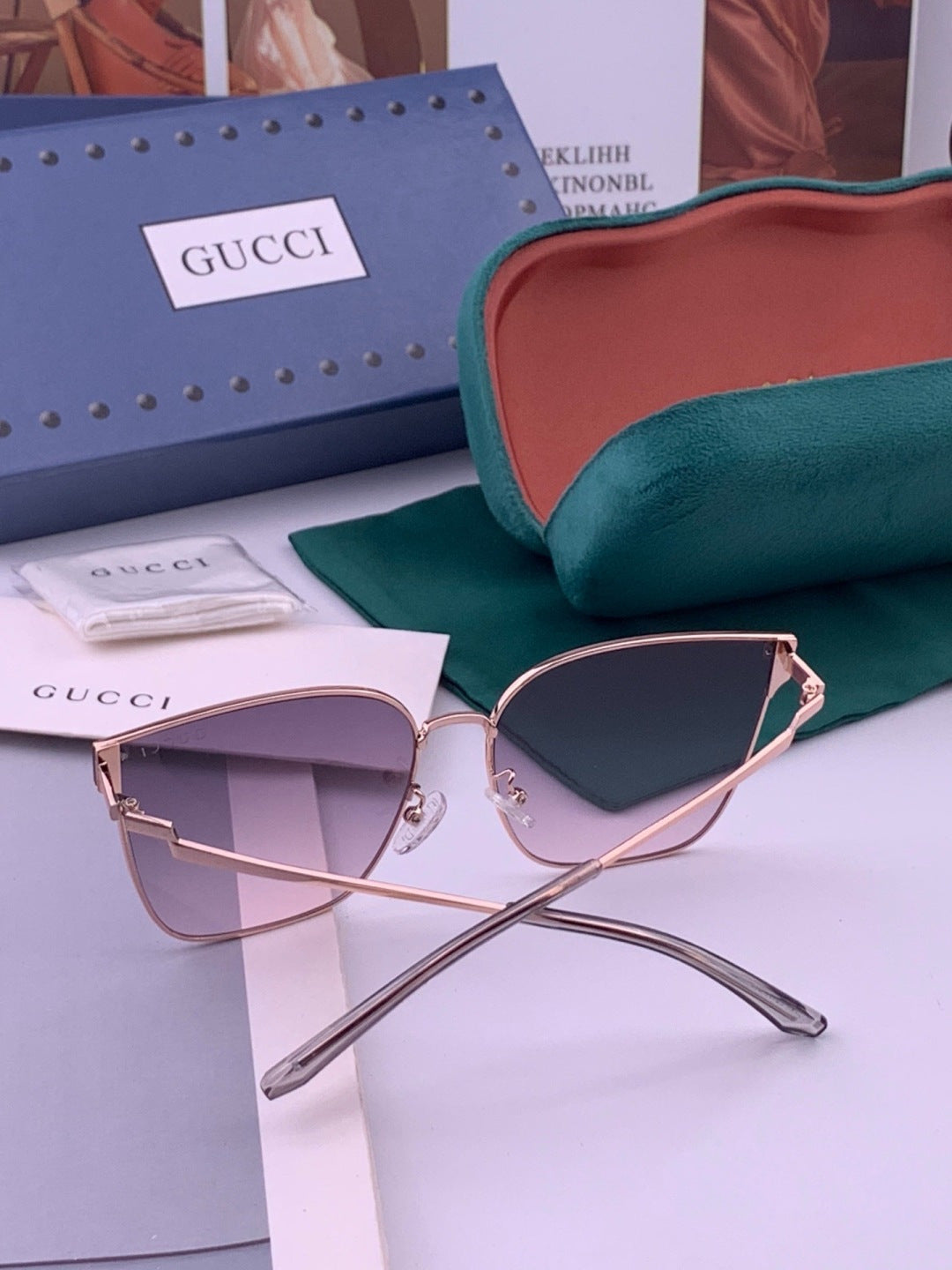 Gucci G2660 Fashion Gold Lens Sunglasses for Men & Women - 382012 - detail image 4